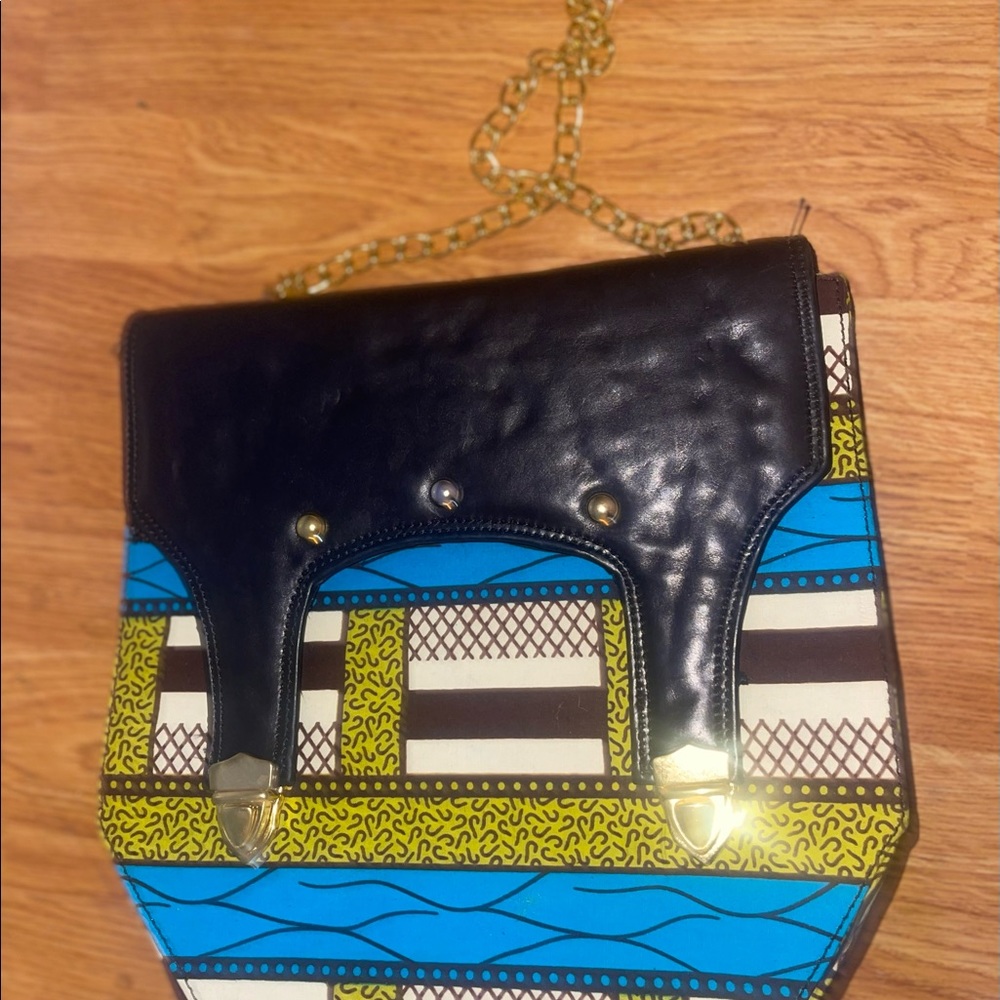 Handmade Authentic Multi Colored African Nigerian Handbag Truly One Of A Kind